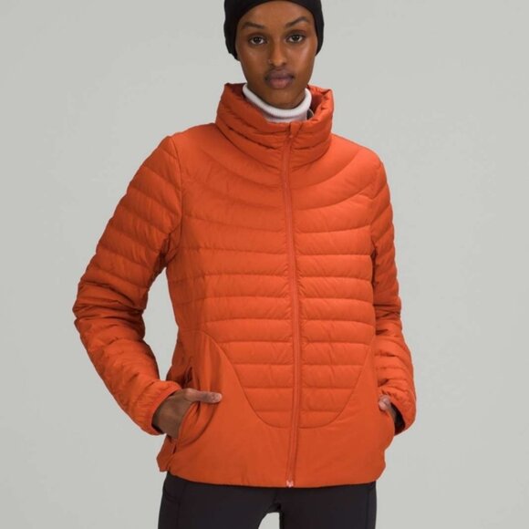 NWT Lululemon Lightweight Relaxed-Fit Down Jacket Canyon Orange - Picture 1 of 12
